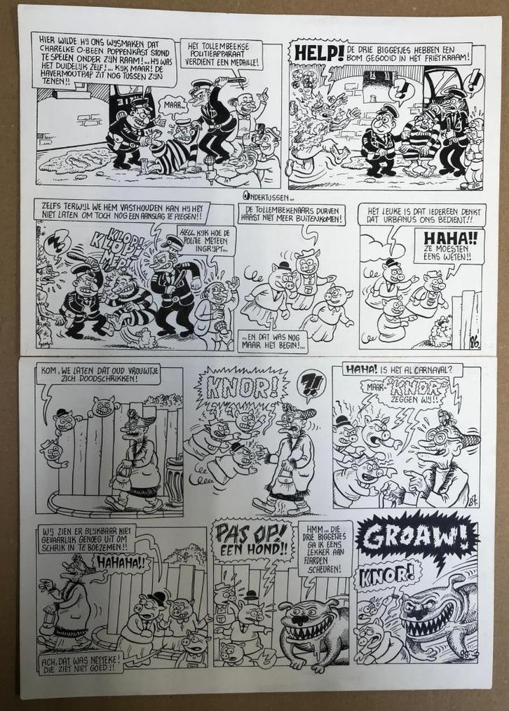 Linthout, Willy - 1 fiche originale - Urban 94, Antiquités & Art, Art | Dessins & Photographie, Enlèvement ou Envoi