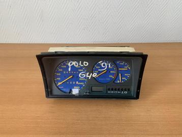 volkswagen polo II G40 tellerklok 1987 tot 1994 blauw + RPM, Enlèvement ou Envoi, Utilisé, Volkswagen