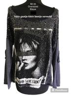 oversized longsleeve mt 40, Maat 38/40 (M), Blauw, Ophalen of Verzenden, Lange mouw