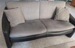 3-zitsbank van leer/nubuck, Huis en Inrichting, Gebruikt, Leer