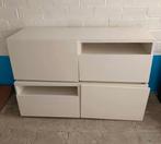 Ensemble 2 Modules IKEA BESTÅ Blanc – Meuble TV / Rangement, Enlèvement ou Envoi