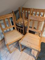 5 houten stoelen gratis, Huis en Inrichting, Ophalen, Gebruikt