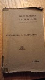 Nederlandse letterkunde: geschiedenis en bloemlezing, Antiek en Kunst, Ophalen of Verzenden