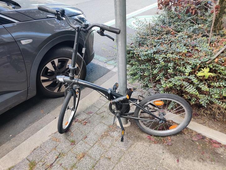 Vélo pliable BTWIN FOLD 100 + cadenas U, Fietsen en Brommers, Fietsen | Vouwfietsen, Zo goed als nieuw, Ophalen