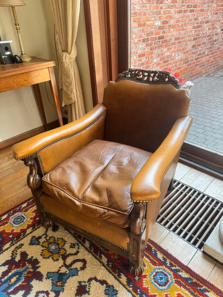 Set clubfauteuils, Antiek en Kunst, Antiek | Meubels | Stoelen en Sofa's, Ophalen