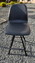 3 CHAISES HAUTES NOIRES EN CUIR – PERFECTA - NEUVES, Maison & Meubles, Neuf, Trois, Enlèvement, Cuir