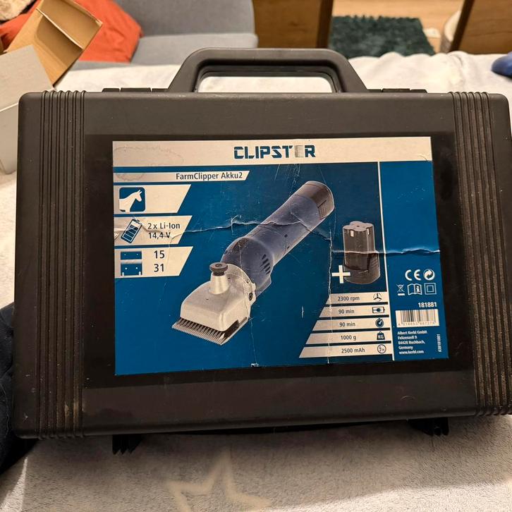 Clipster akku2 scheermachine, Dieren en Toebehoren, Paarden en Pony's | Verzorgingsproducten, Zo goed als nieuw, Ophalen of Verzenden