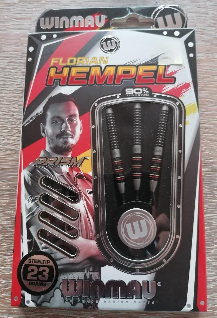 Winmau Florian Hempel 90% 23 gram & darthouder., Sport en Fitness, Darts, Zo goed als nieuw, Pijlen, Ophalen of Verzenden