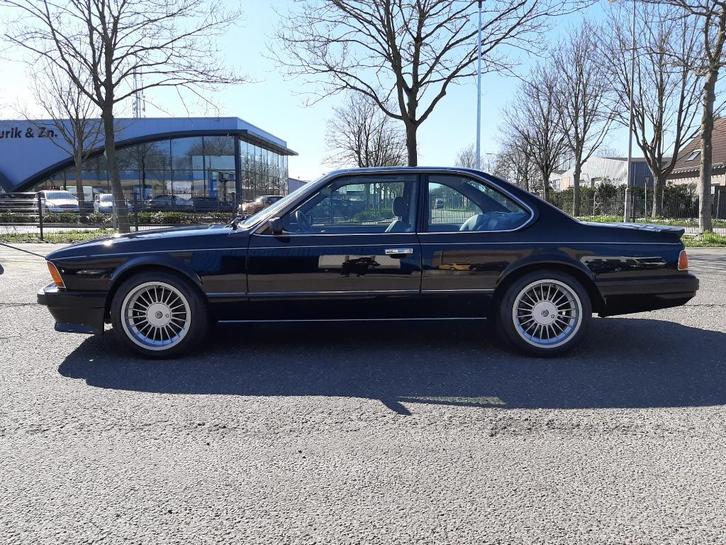 BMW M6 (1988) zwart, grijs leder, 3.5L 6-cyl. in lijn 260 pk, Auto's, BMW, Bedrijf, Te koop, 6 Reeks, ABS, Airconditioning, Centrale vergrendeling