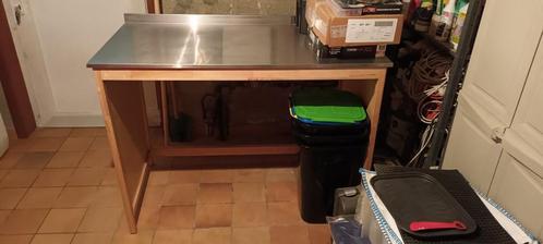 Grand établi, pour la cuisine ou le bricolage/jardinage, Huis en Inrichting, Overige Huis en Inrichting, Gebruikt, Ophalen