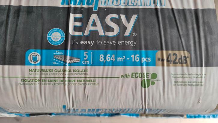 Knauf glaswol isolatie, Doe-het-zelf en Bouw, Isolatie en Afdichting, Glaswol, Ophalen