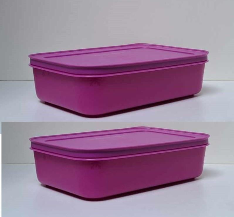 Tupperware™ « Igloo » Diepvriezer - 1 liter x 2 - paars, Huis en Inrichting, Keuken | Tupperware, Nieuw, Bus of Trommel, Paars