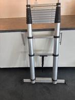 Aluminium telescopische ladder – Compact & handig!, Doe-het-zelf en Bouw, Ophalen, Gebruikt, Ladder
