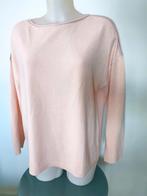 Pull rose pastel avec bande argenté coupe ample XL, Enlèvement ou Envoi, Rose