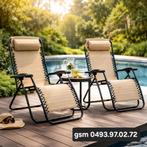 ligstoel  2 stuks voor 75€  NIEUW