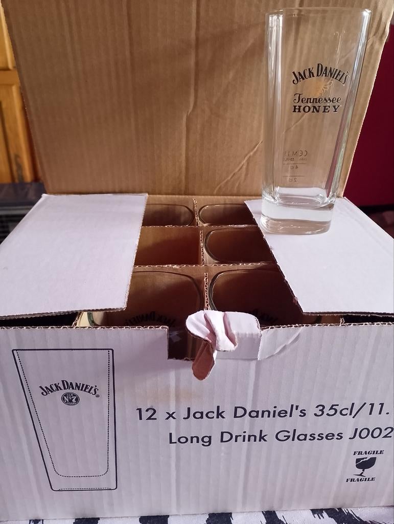 Jack Daniels long drink glazen, Verzamelen, Ophalen of Verzenden