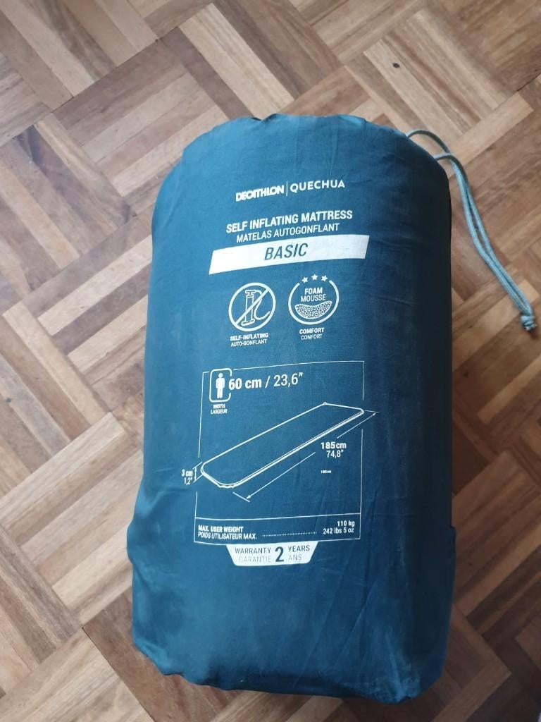 Self Inflating Matress Basic, Caravanes & Camping, Tapis de couchage, Utilisé, 1 personne, Enlèvement
