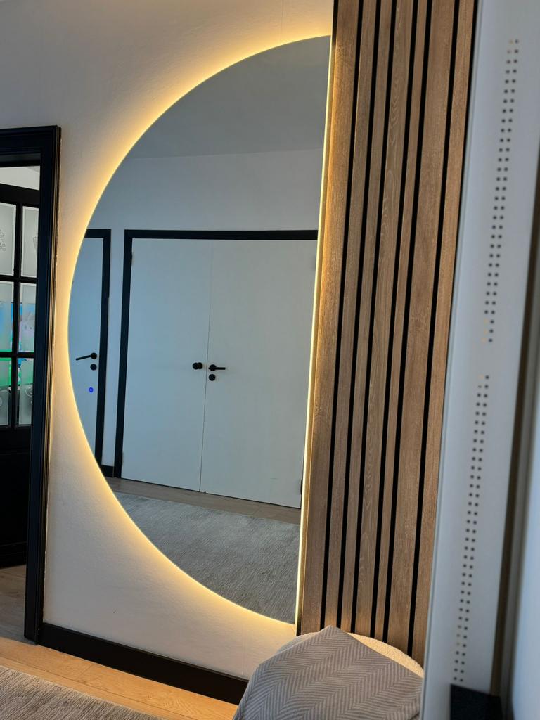 Luxe LED Spiegel 200x100 | Nieuw in Doos | 3 Lichtkleuren, Ophalen, 200 cm of meer, Nieuw, 100 tot 125 cm
