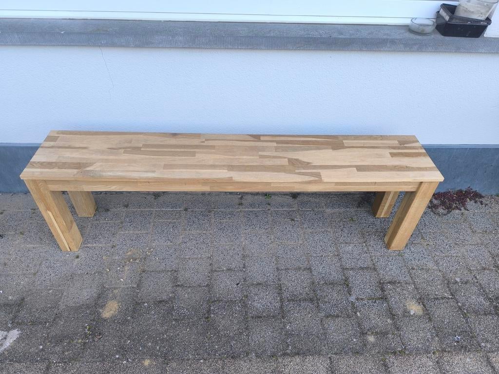Houten bankje 160x30x46 cm, Ophalen, Gebruikt