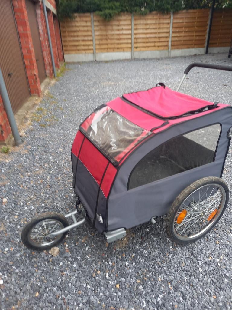 Fiets karretje., Ophalen