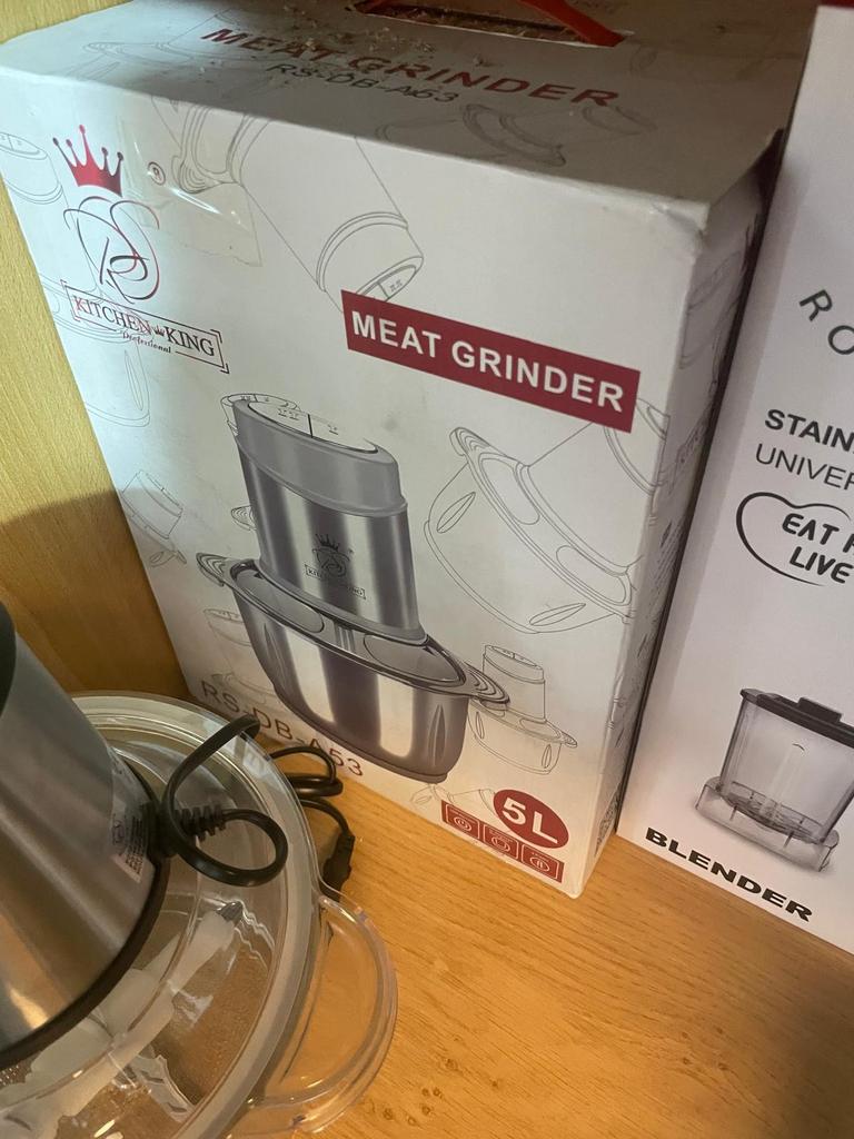 Hakmolen van 5 l 1000 w, Elektronische apparatuur, Keukenmixers, Ophalen, 4 liter of meer, 2 snelheden, Nieuw