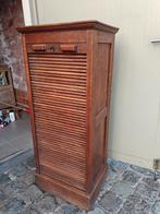 Oude kast met roldeur en onderverdelingen., Ophalen, Gebruikt, 100 tot 150 cm, Landelijk