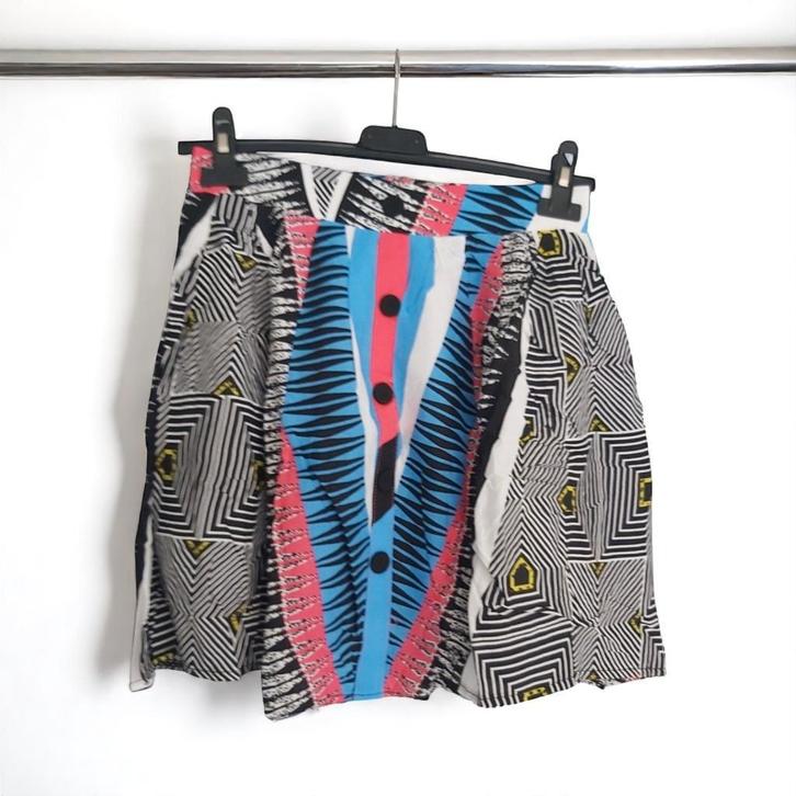 Metrofve blauw, wit, roze rok, maat S/M, Kleding | Dames, Rokken, Nieuw, Maat 36 (S), Blauw, Boven de knie, Verzenden