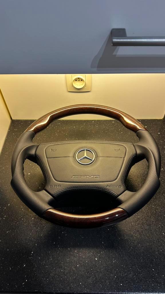 AMG stuur Mercedes-Benz – NIEUW – echt hout & Nappa leder, Auto-onderdelen, Besturing, Mercedes-Benz, Ophalen of Verzenden