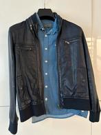 Terre bleue jas Leder maat 140 marineblauw, Kleding | Heren, Jassen | Zomer, Ophalen of Verzenden, Zo goed als nieuw