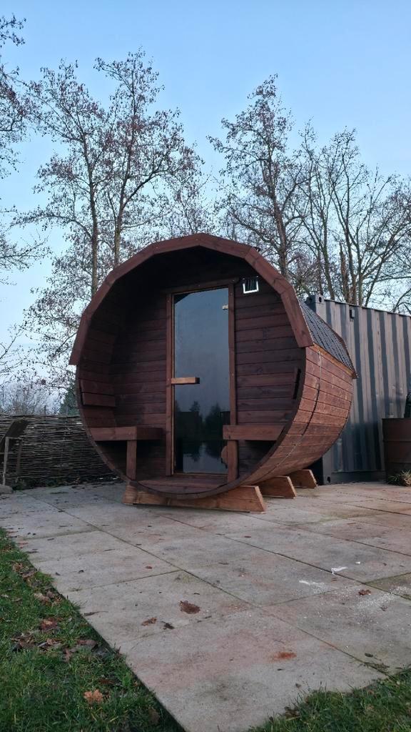 2,5M Barrel Sauna Gratis Levering en Plaatsing, Sport en Fitness, Sauna, Ophalen of Verzenden