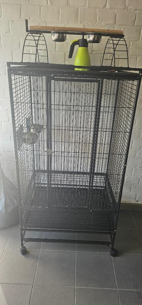 Papegaaienkooi, Ophalen, Zo goed als nieuw, Metaal, Vogelkooi