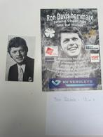 Bidprentje en flyer Ron David, Ophalen, Bidprentje