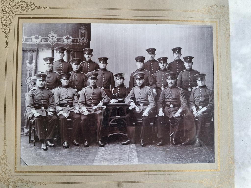 Prachtige Duitse fotolijst ww1 160 IR België 1914, Ophalen of Verzenden