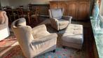Salon met twee zetels en poef, Enlèvement, Utilisé, Tissus, Landelijk