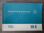 Notice d'entretien Mercedes 190 D (w110), Autos : Divers, Modes d'emploi & Notices d'utilisation, Envoi