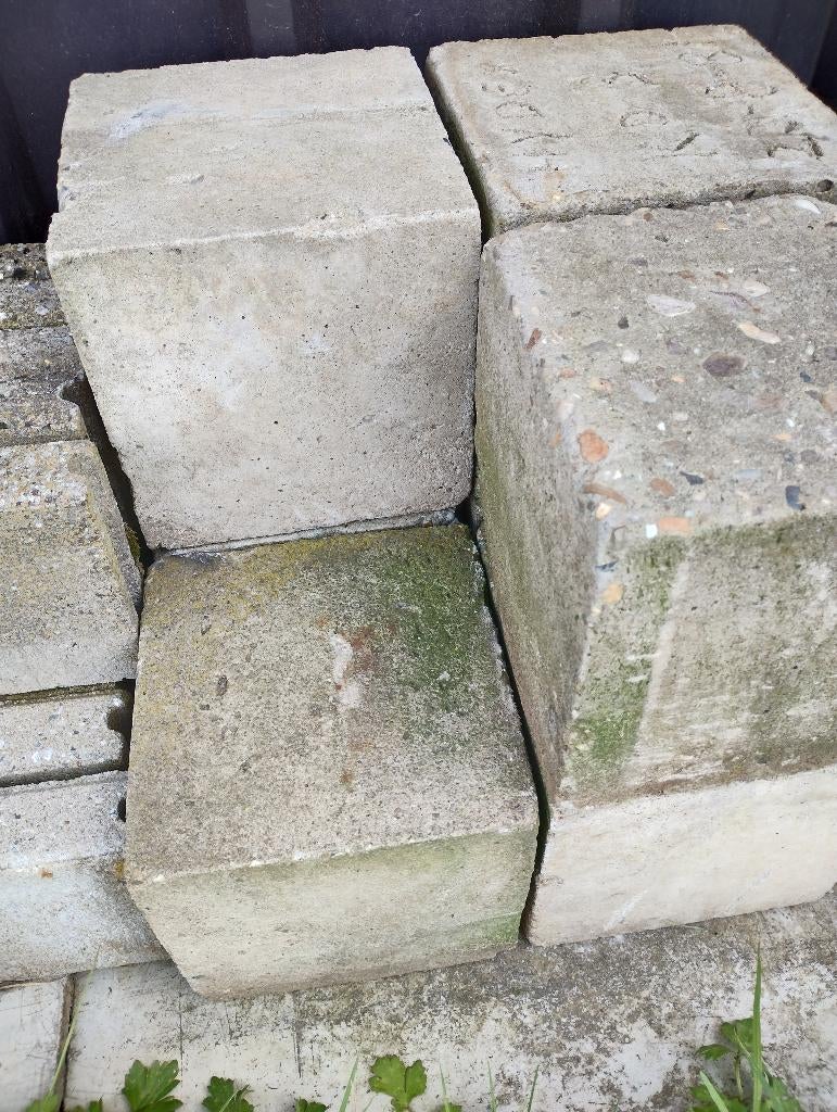 Beton blokken, Enlèvement, Utilisé, Béton