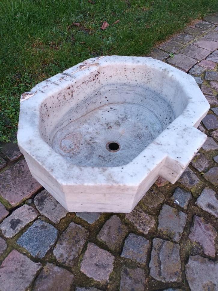 Prachtige marmeren doopvont, Tuin en Terras, Waterpartijen en Fonteinen, Ophalen