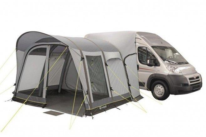 voortent grijs country-road-tall-sa-outwell, Caravans en Kamperen, Voortenten en Luifels, Zo goed als nieuw, Outwell, Polyester