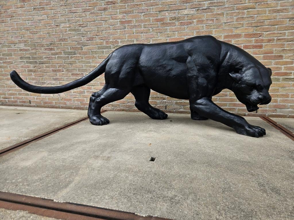 BRONZEN EXCLUSIEVE PANTER 2,5 M LANG, RUIME KEUZE BRONZEN!!!, Enlèvement ou Envoi, Neuf, Autres matériaux, Animal