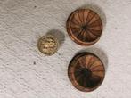 Antiek speldenkussentje in houten doosje, Antiek en Kunst, Ophalen of Verzenden