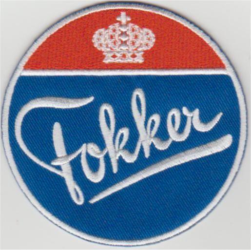Fokker stoffen opstrijk patch embleem, Verzamelen, Kleding en Patronen, Nieuw, Verzenden
