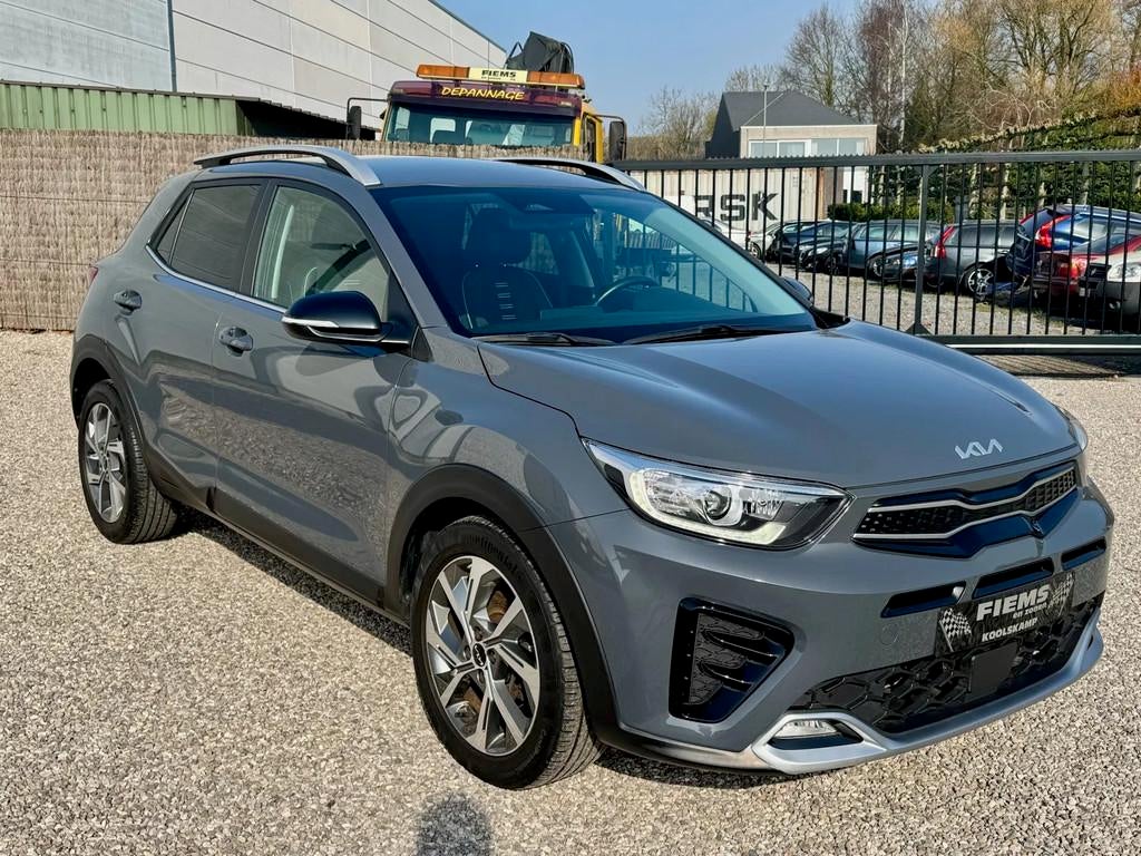 Kia Stonic GT line*GPS*CAMERA*DAB*ZETELVERW (automatique), Autos, Kia, Argent ou Gris, Achat, 998 cm³, 135 g/km