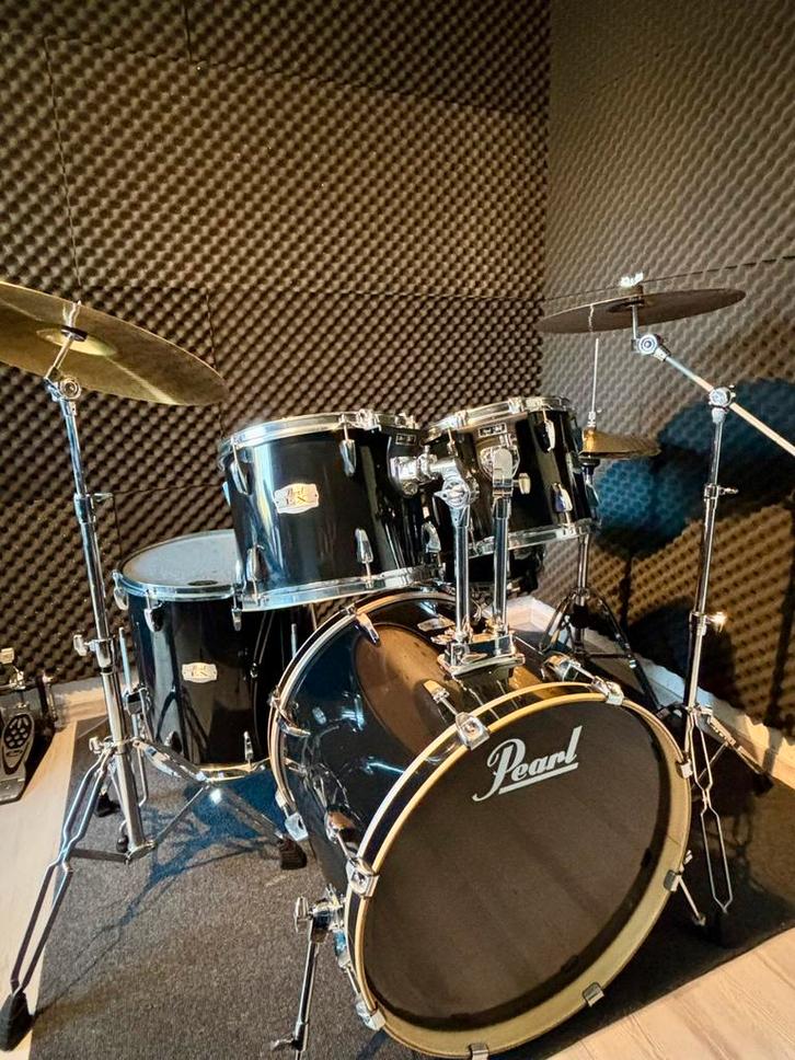 Compleet drumstel pearl export, Musique & Instruments, Batteries & Percussions, Comme neuf, Pearl, Enlèvement