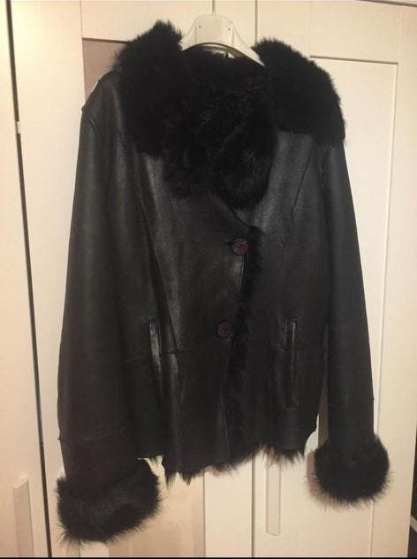 Lederen jas Injoy, Ophalen, Zo goed als nieuw, Maat 38/40 (M)