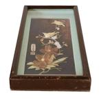 Chinees ingelijst paneel met inlegwerk., Antiek en Kunst, Ophalen of Verzenden