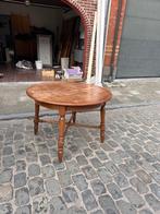 Houten tafel, Ophalen, Gebruikt, Rond, Vier personen