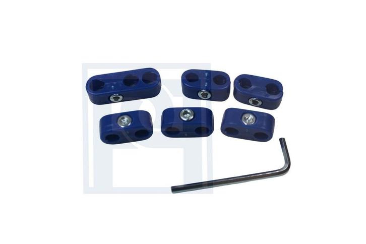 Volvo Bougiekabel bevestigingsset - Blauw - 5 dlg Volvo onde, Auto-onderdelen, Motor en Toebehoren, Nieuw, Ophalen of Verzenden