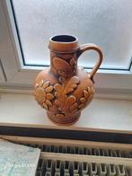 vase vintage céramique brun  doré année 1970, Antiquités & Art, Enlèvement