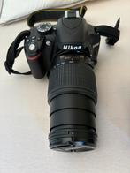 nikon 3200 met 3 lenzen 2 batt en rugzak, Enlèvement, Comme neuf, Nikon