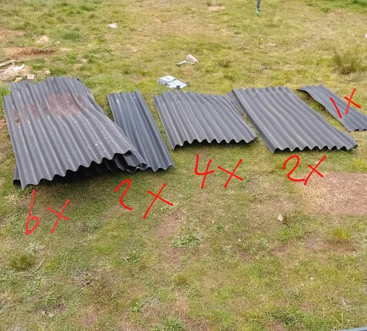 Golfplaten (aquaplan gamma), Doe-het-zelf en Bouw, Dakpannen en Dakbedekking, Ophalen